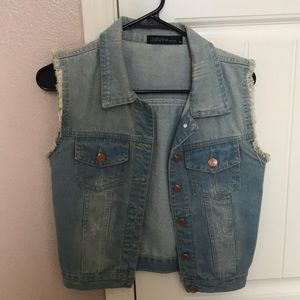 Zanzea Jean Jacket Vest
